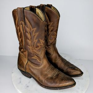 Boulet Chestnut Brown Leather Boots 8864 Sz 6.5
